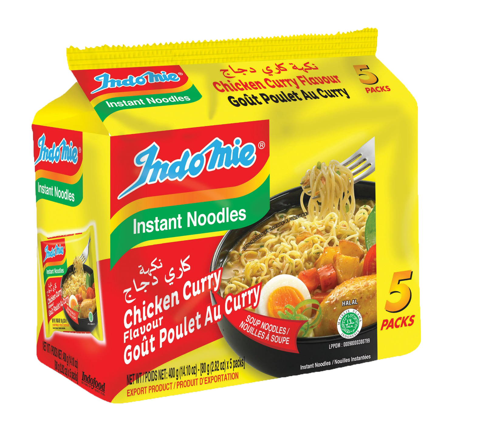 Indomie Chicken Curry Flavour (6 x 5 pcs)