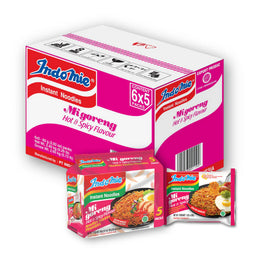 Indomie Mi Goreng Hot & Spicy (6 x 5 pcs)